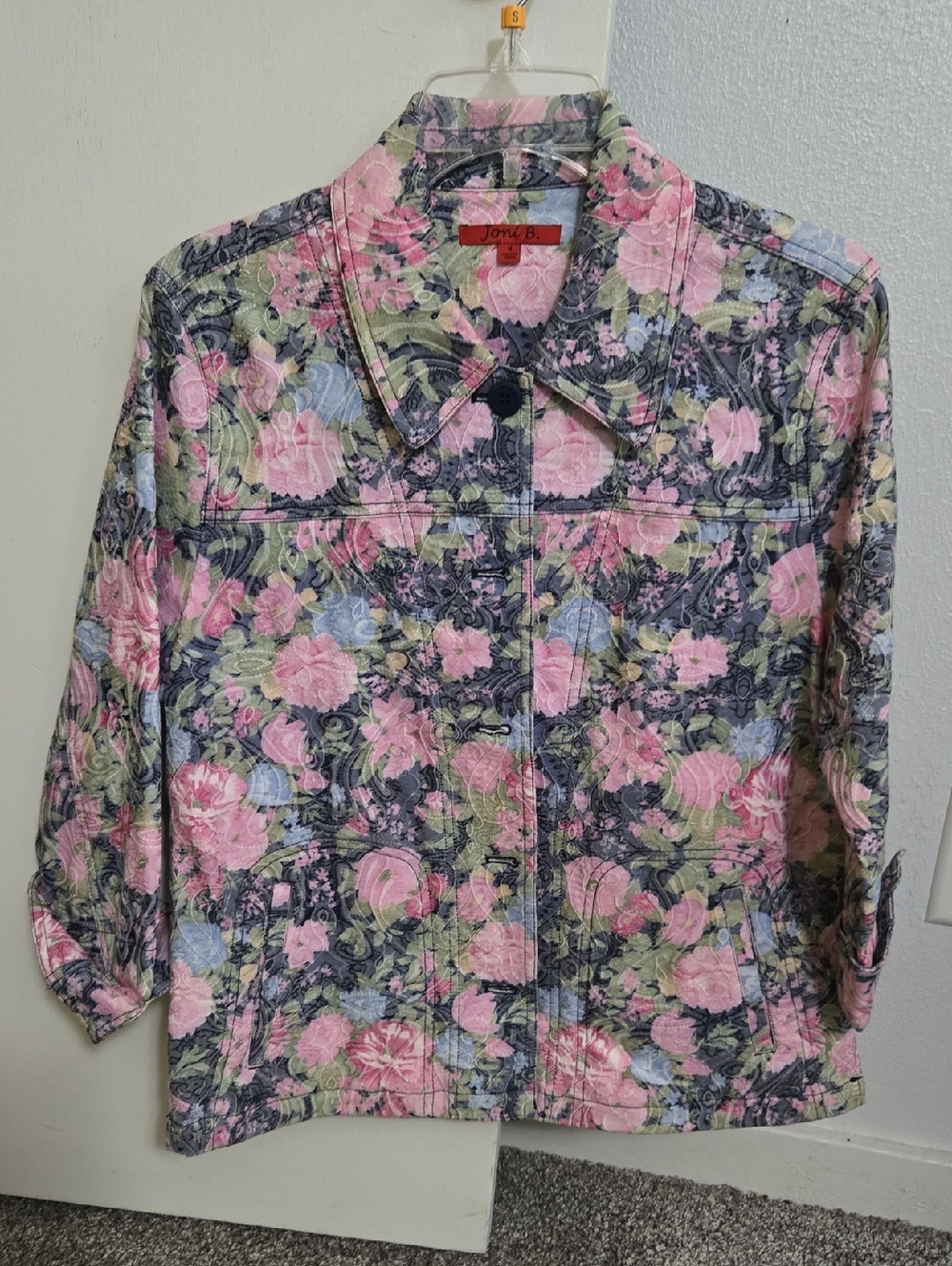 Floral Pink Jean Jacket by Joni B.
